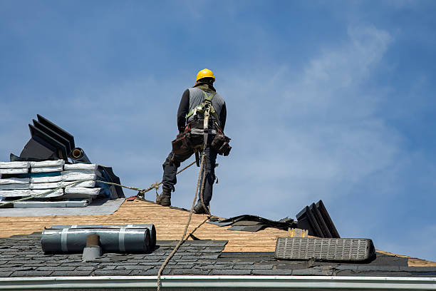 Professional Roof Replacement technician working in Round Lake, IL